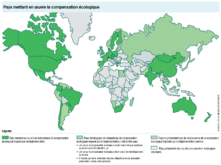 Mission économie de la biodiversité (2014). État des lieux de la compensation écologique à l'international : diversité du mécanisme et de sa mise en oeuvre Mission économie de la biodiversité (2014). État des lieux de la compensation écologique à l'international : diversité du mécanisme et de sa mise en oeuvre