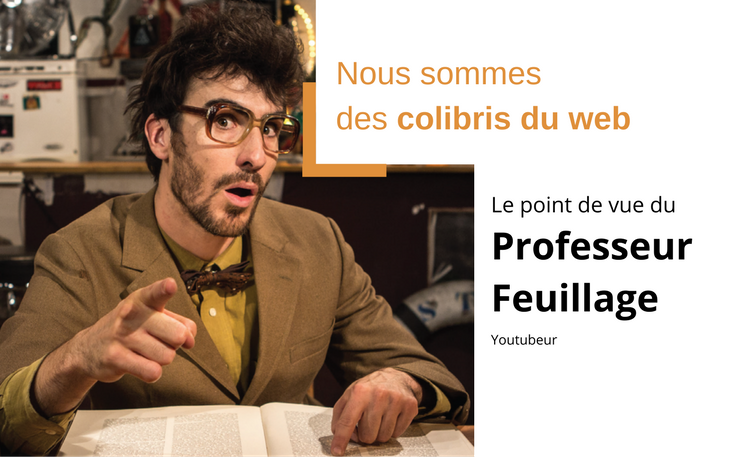 Le point de vue du Professeur Feuillage, Youtubeur