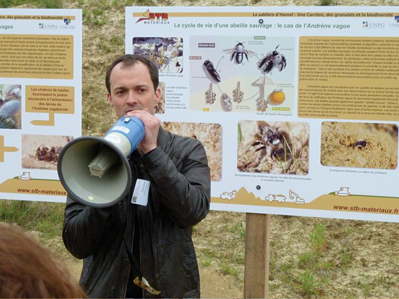 Visite à la carrière d'Hamel