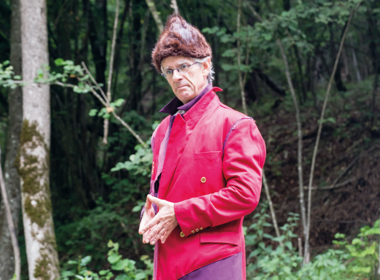 Le théâtre au service de l’interprétation nature à l’ENS départemental de Vieille Morte à Bourg d’Oisans (38). © Yoan Paillet