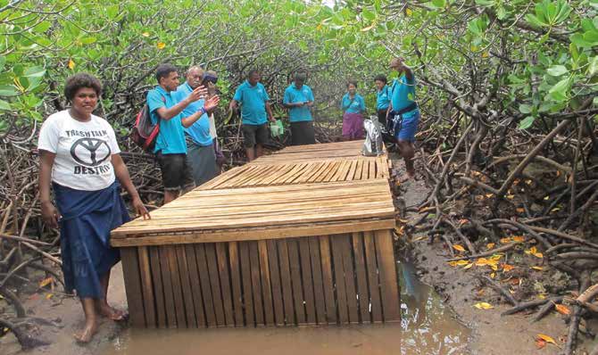 Visite de terrain dans une ferme de crabes de mangroves à l'occasion du forum annuel des LMMA (Fidji). © Rojo Cyrielle Randrianarivony - LMMA-Network International Visite de terrain dans une ferme de crabes de mangroves à l'occasion du forum annuel des LMMA (Fidji). © Rojo Cyrielle Randrianarivony - LMMA-Network International