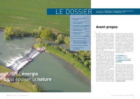 Dossier : Puiser l'énergie Couverture du dossier Puiser l'énergie